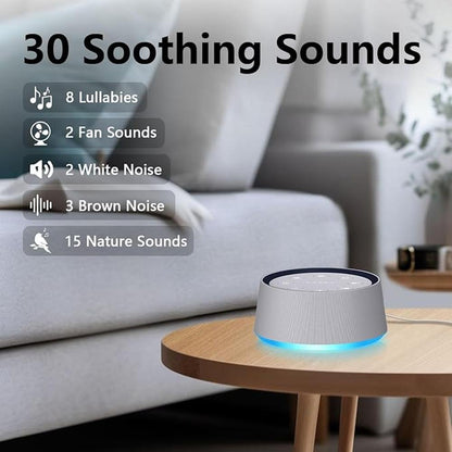 Noise Machine: White Noise Sound Machine with 30 Soothing – Side View