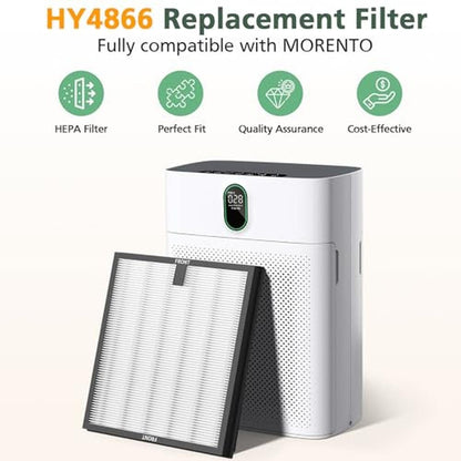 HY4866 Replacement Filter: Compatible with MORENTO HY4866 – Side View