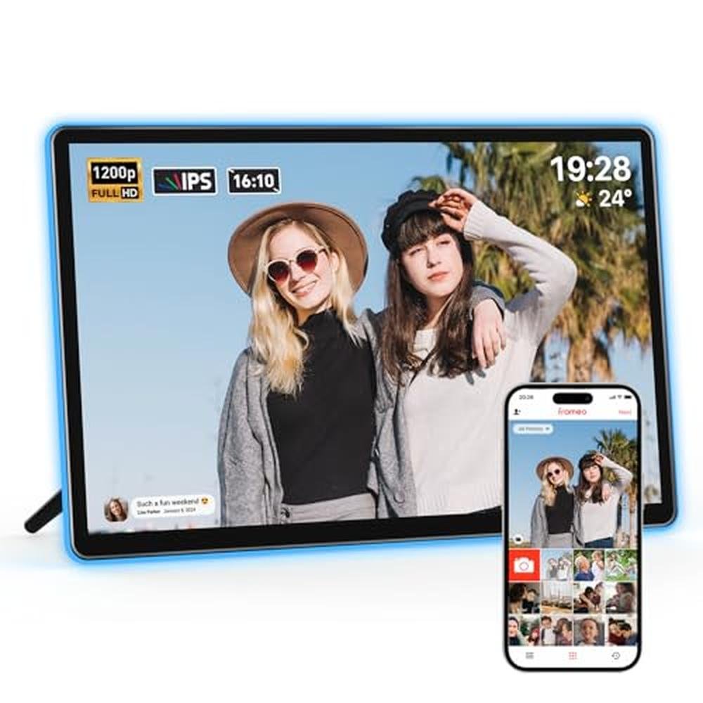 Digital Frame: ApoloSign Neon Light 14.2K FHD Display AI – Front View