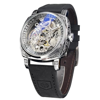 Watches for Singing: Forsining Square Retro Mechanical – Front View