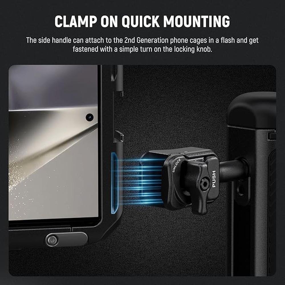 Neewer Quick Release Side Handle – Close-up Detail