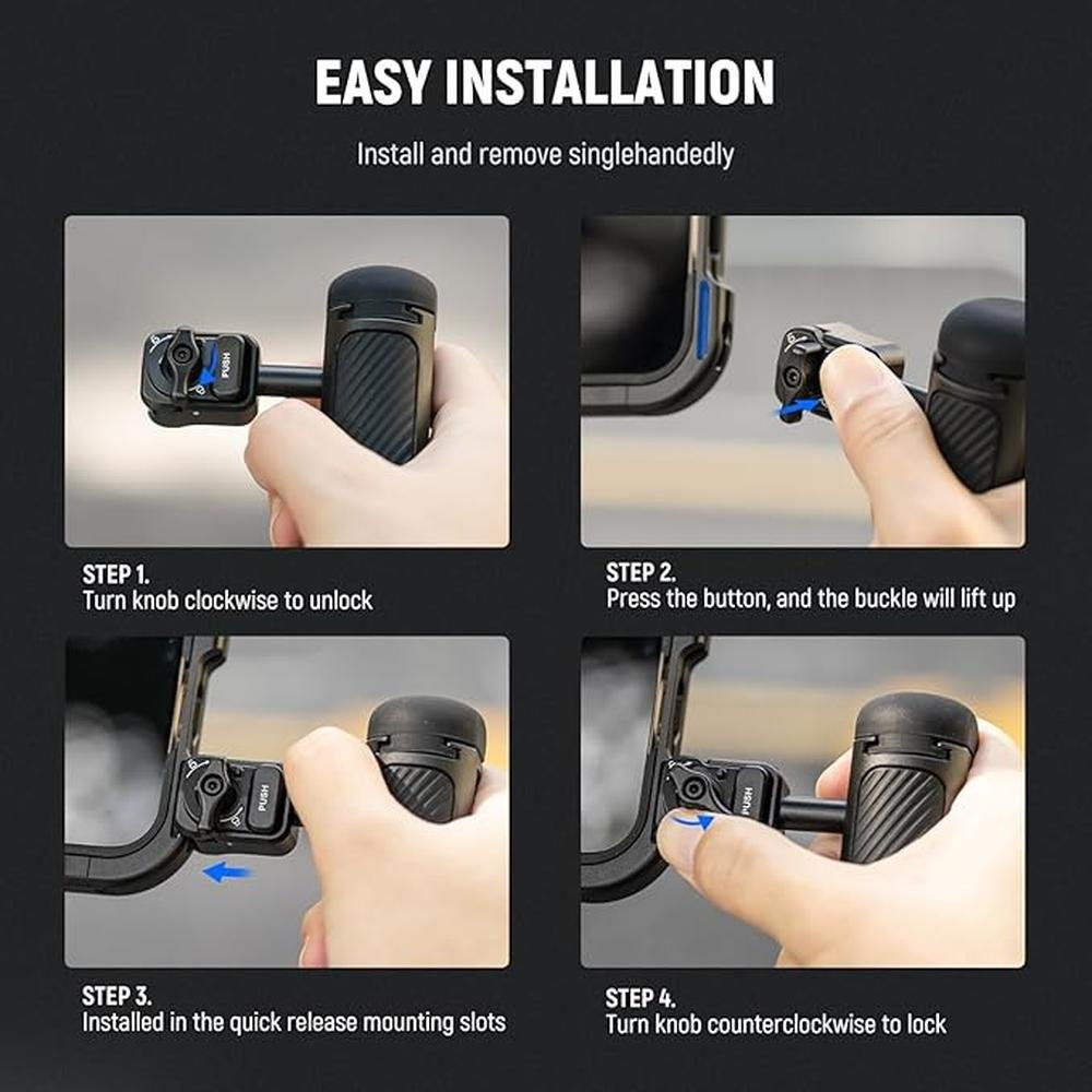 Neewer Quick Release Side Handle – In Use