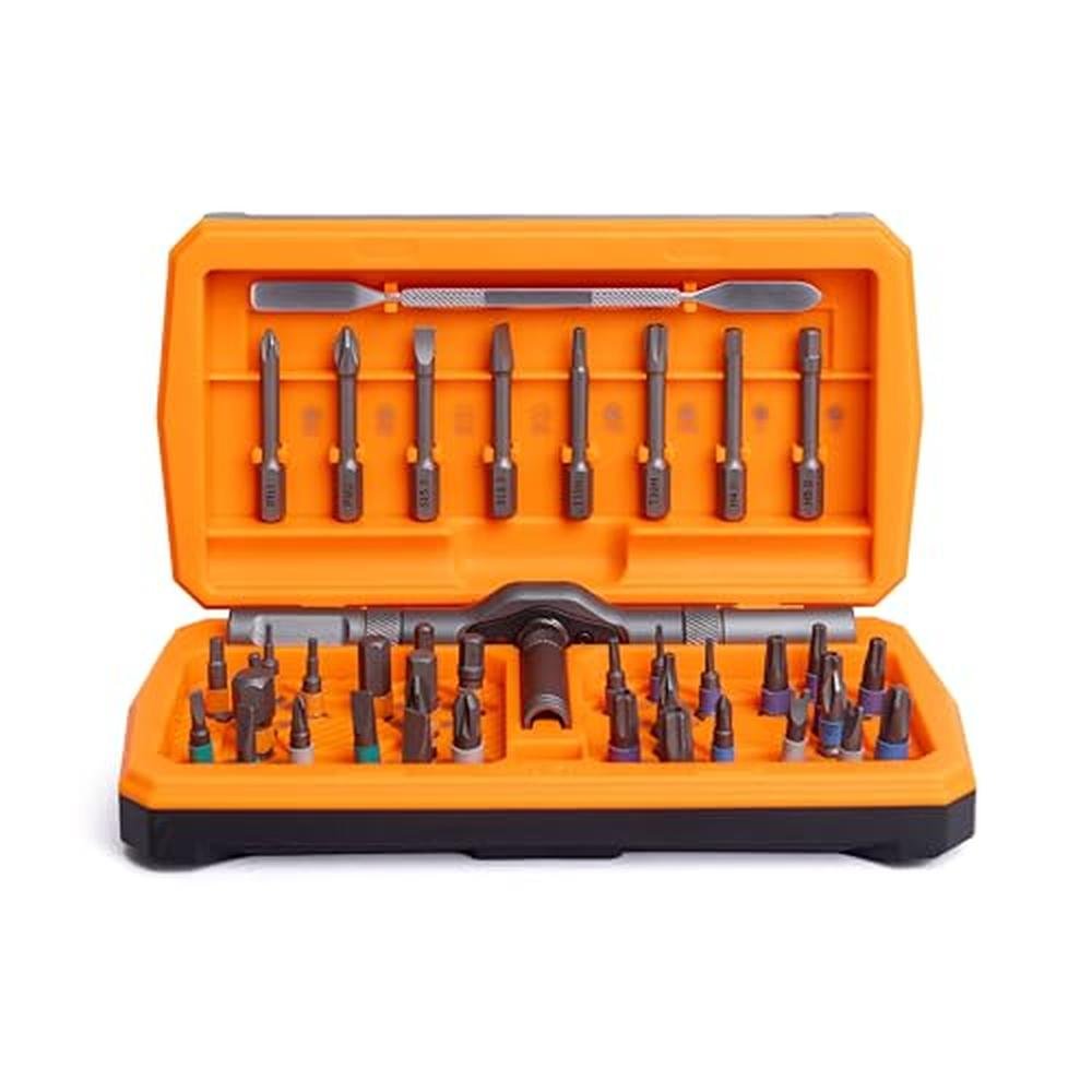 Screwdriver Set: ANVANNA Ratchet Magnetic Screwdriver Set – Side View