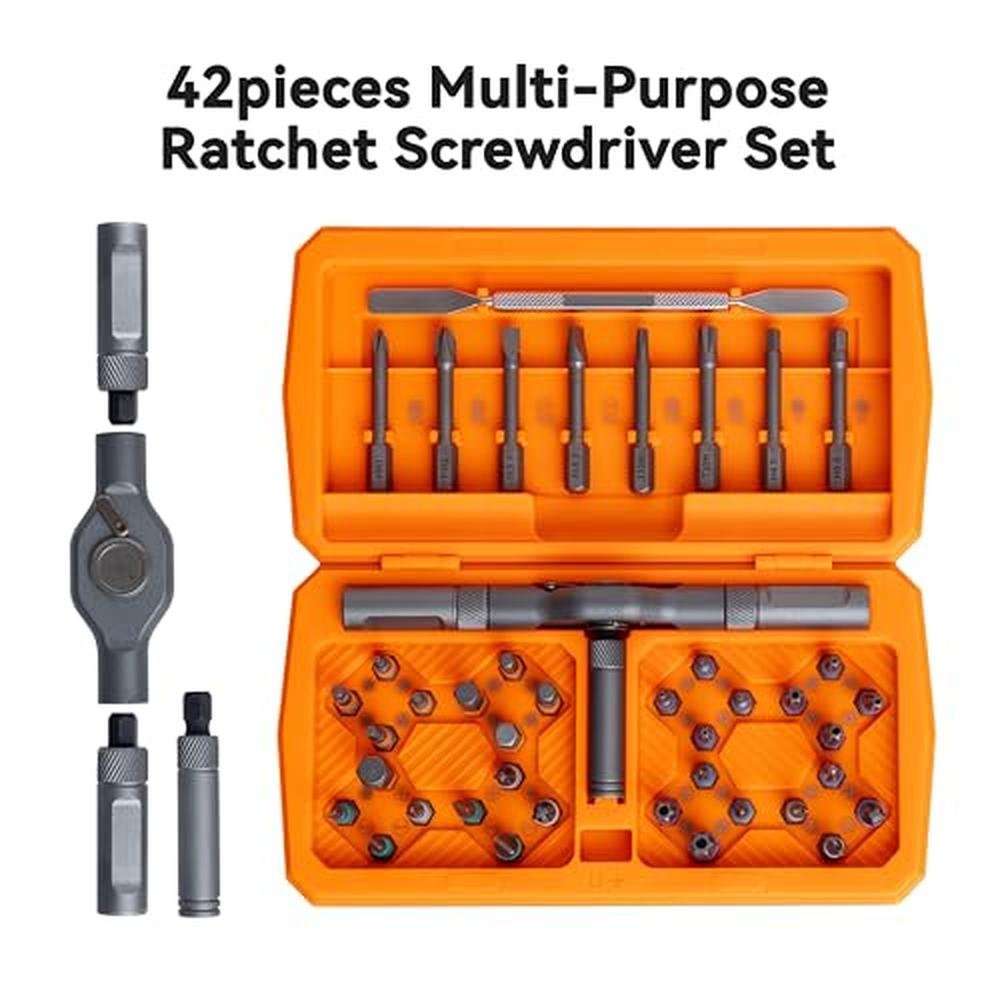Screwdriver Set: ANVANNA Ratchet Magnetic Screwdriver Set – Close-up Detail