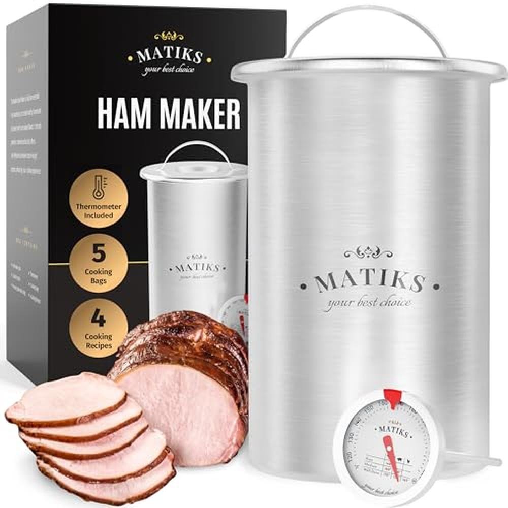 Deli Meat Press: Matiks Stainless Steel Lunch Meat Maker – Front View
