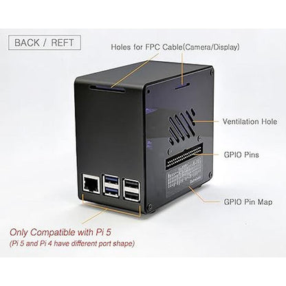 Case Electrocookie: ElectroCookie Raspberry Pi 5 Case – In Use