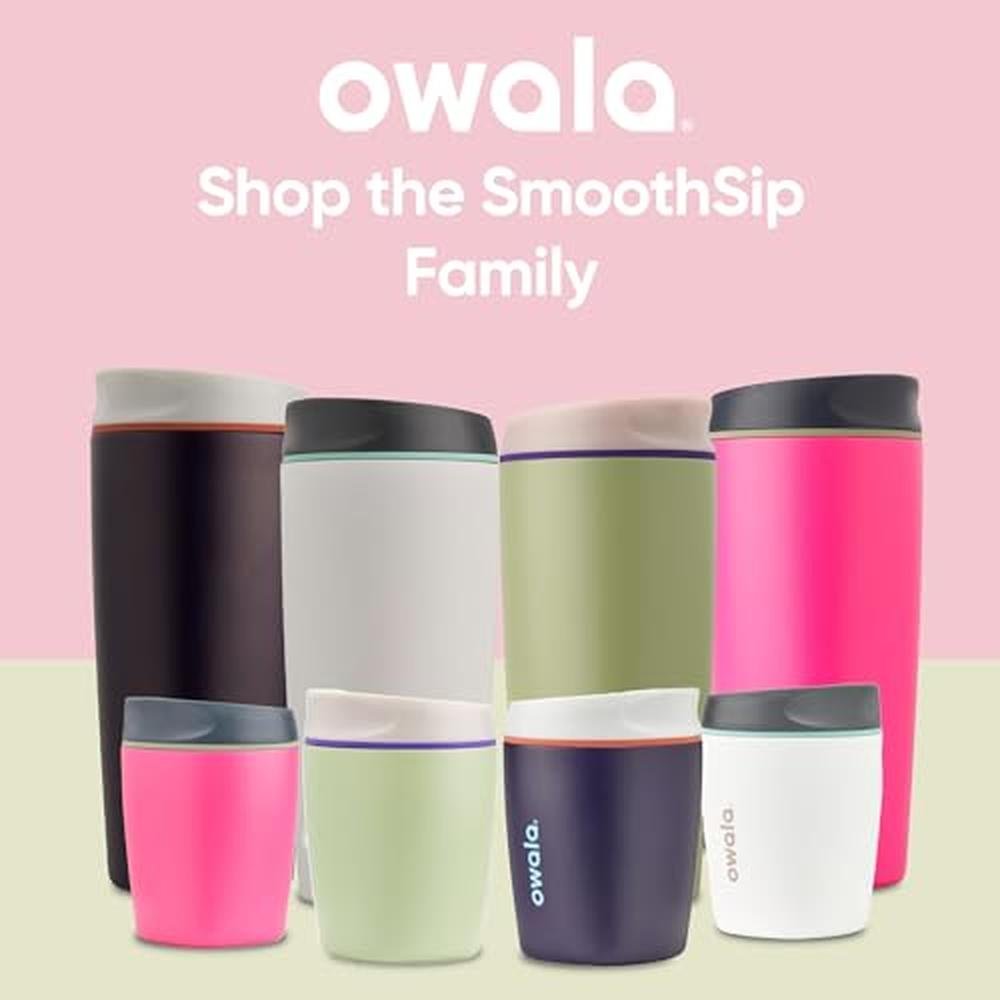 Coffee Owala: Owala SmoothSip 10oz Insulated Stainless – Side View