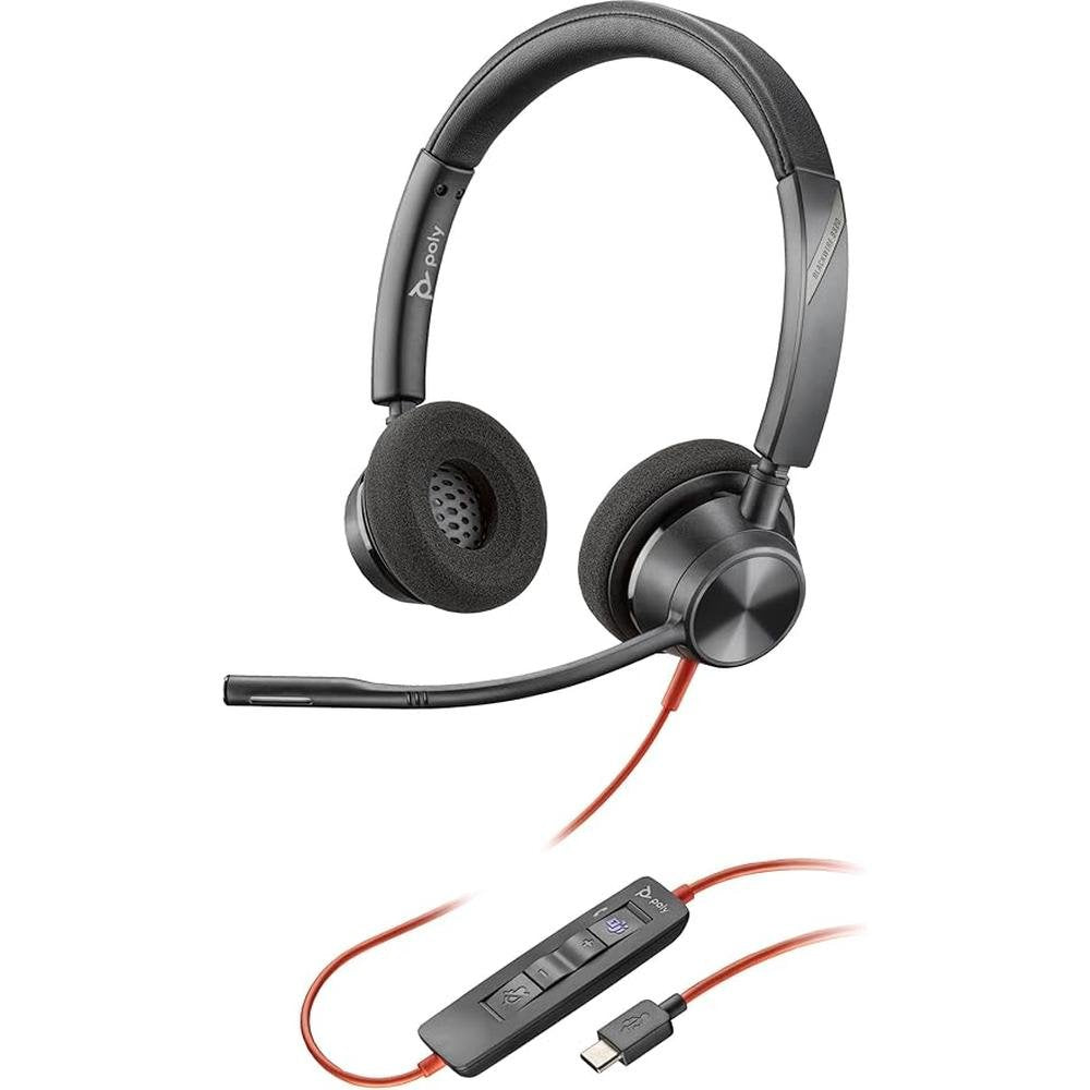 Poly Headset Blackwire C3320-M Stereo USB-C/A Teams – Front View