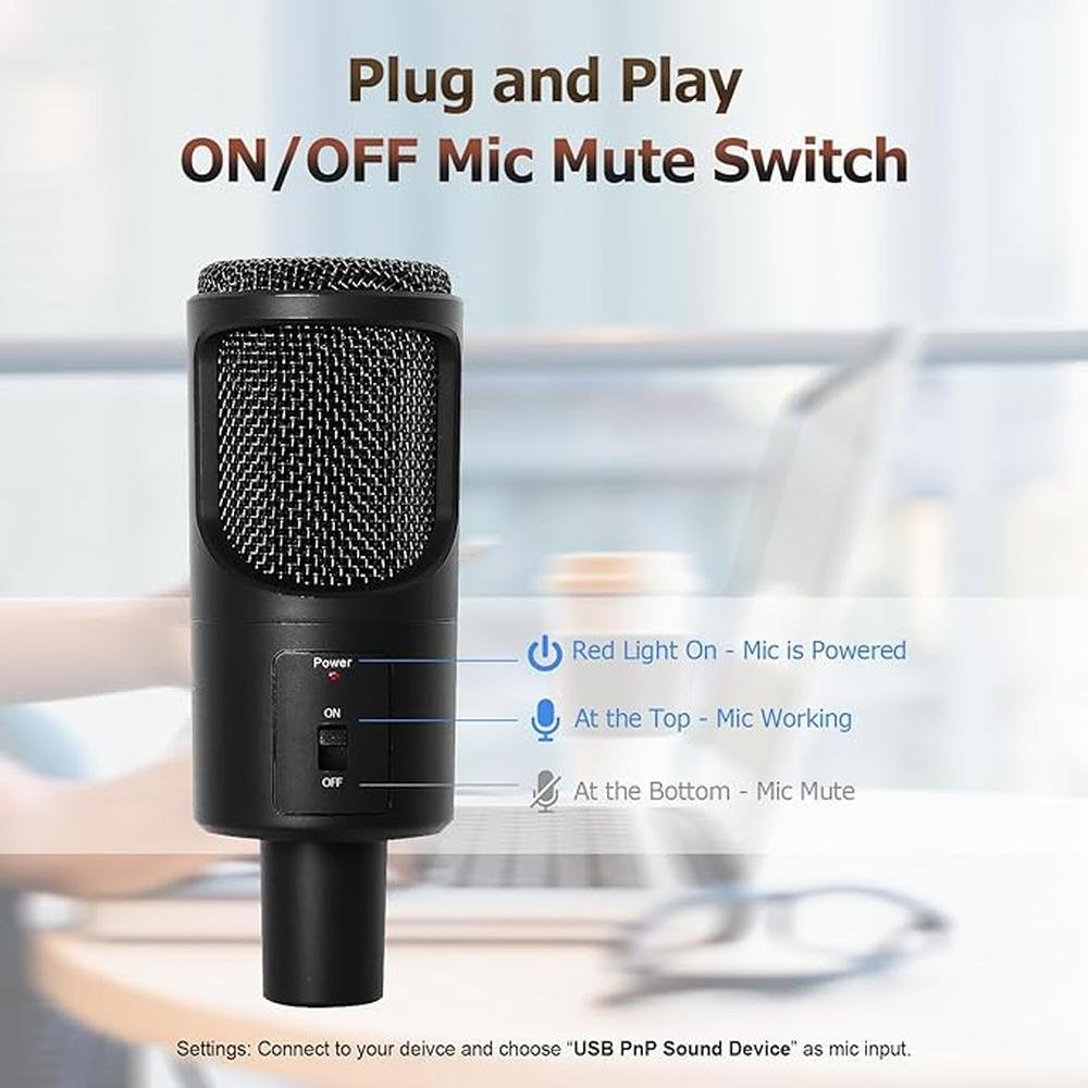 Microphone Podcast: LOKUKA PC-USB-Microphone Condenser Mic – In Use