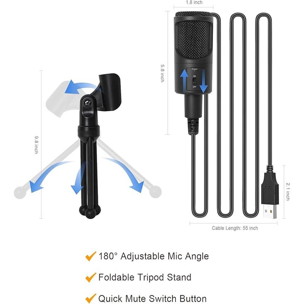 Microphone Podcast: LOKUKA PC-USB-Microphone Condenser Mic – Packaging