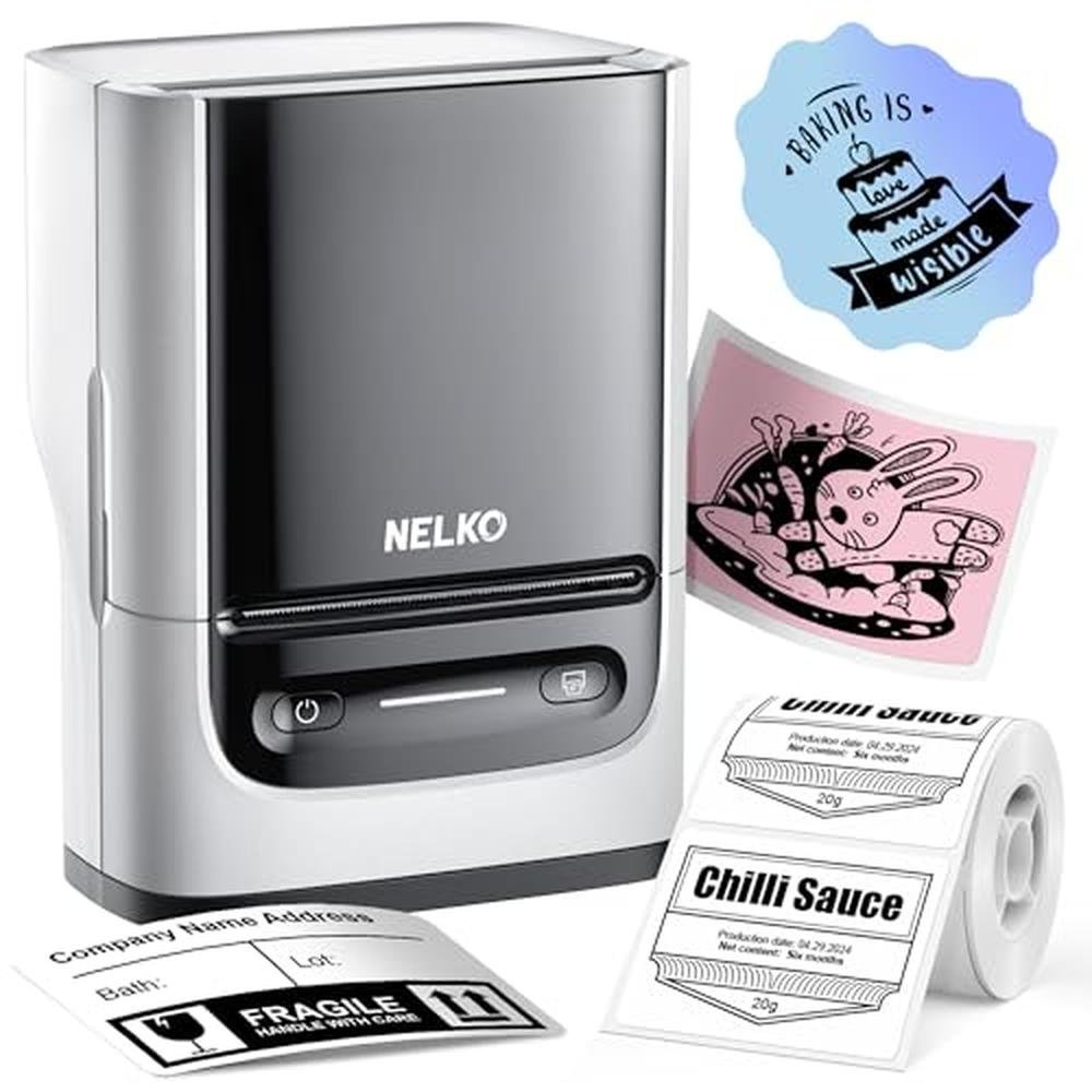Printer Label: Nelko PM220 Bluetooth Label Printer 2-Inch – Front View
