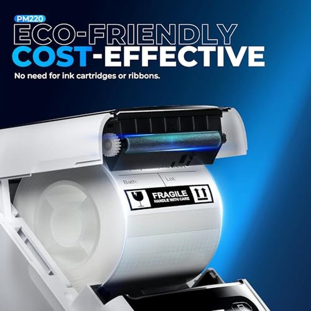 Printer Label: Nelko PM220 Bluetooth Label Printer 2-Inch – Close-up Detail