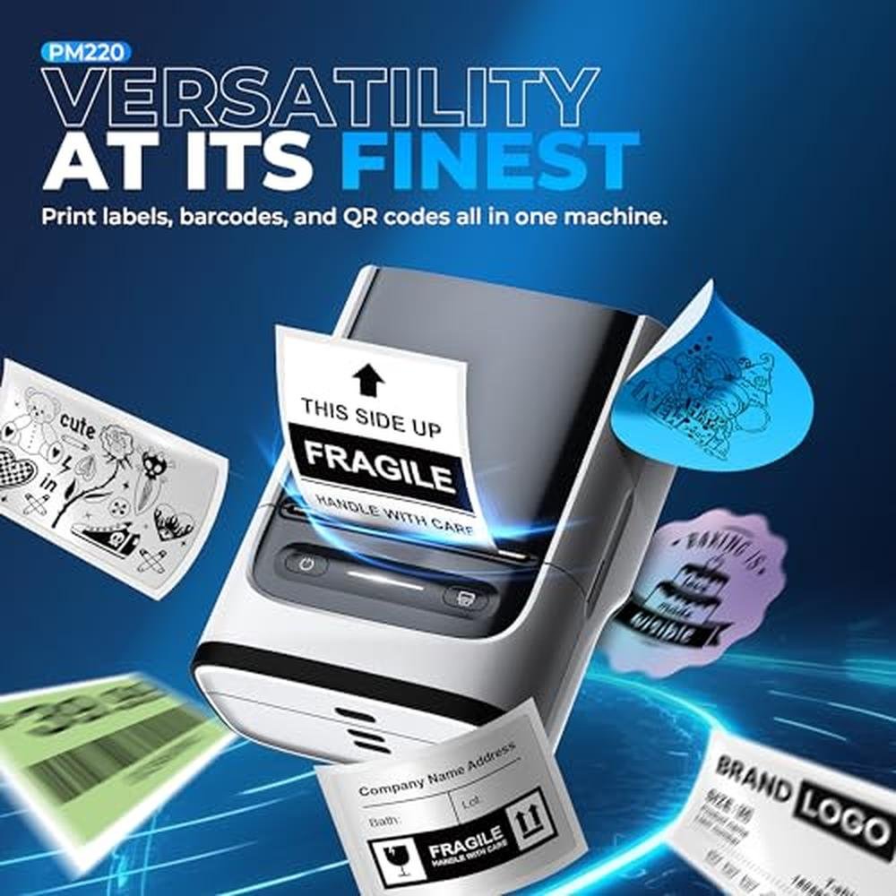 Printer Label: Nelko PM220 Bluetooth Label Printer 2-Inch – Packaging