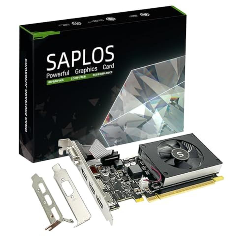 SAPLOS GT 730 4GB Graphics Card – Front View