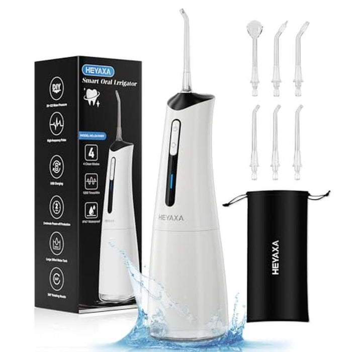 Water Dental Flosser: Portable Cordless Oral Irrigator with – Front View