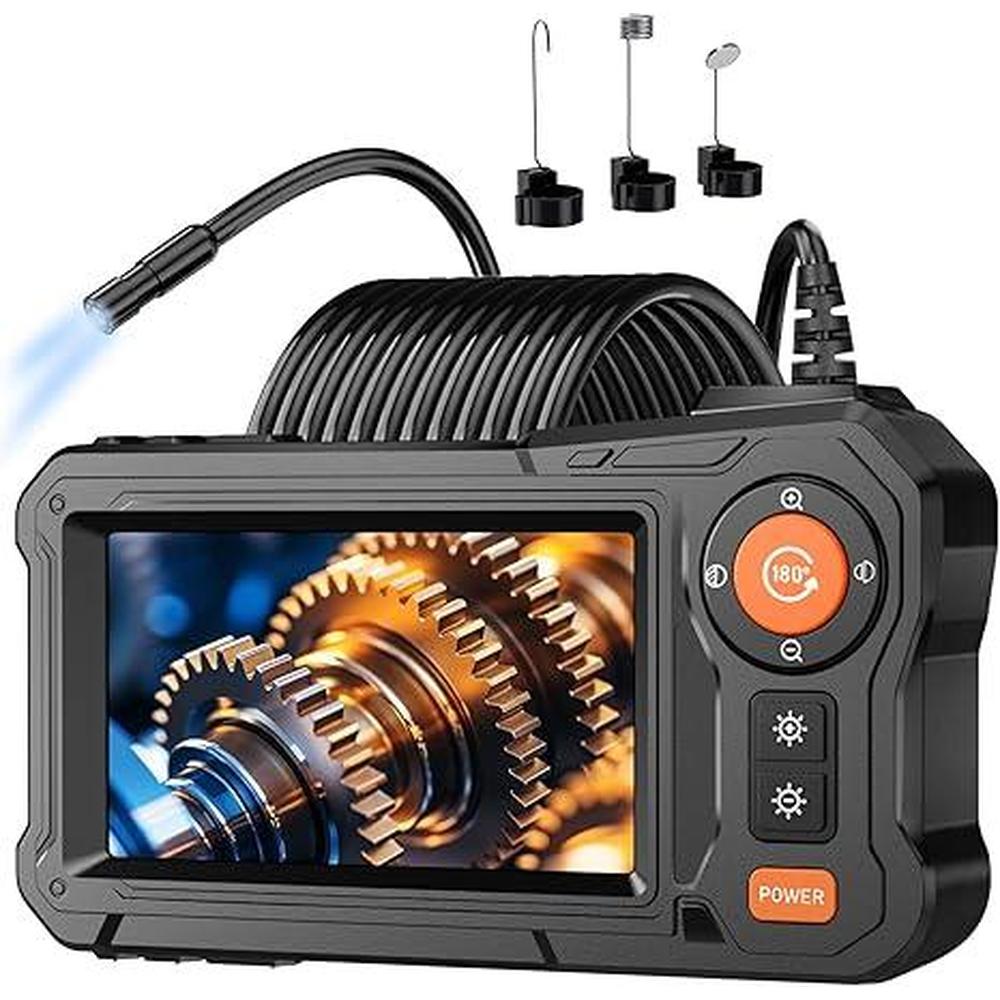 Camera Endoscope: WINWEND Inspection Camera with Light 4.3 – Front View
