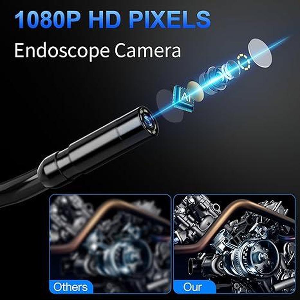 Camera Endoscope: WINWEND Inspection Camera with Light 4.3 – Close-up Detail