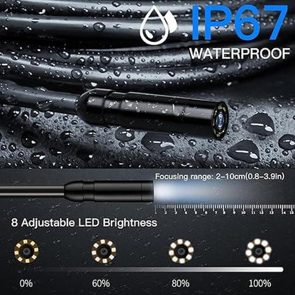 Camera Endoscope: WINWEND Inspection Camera with Light 4.3 – Side View