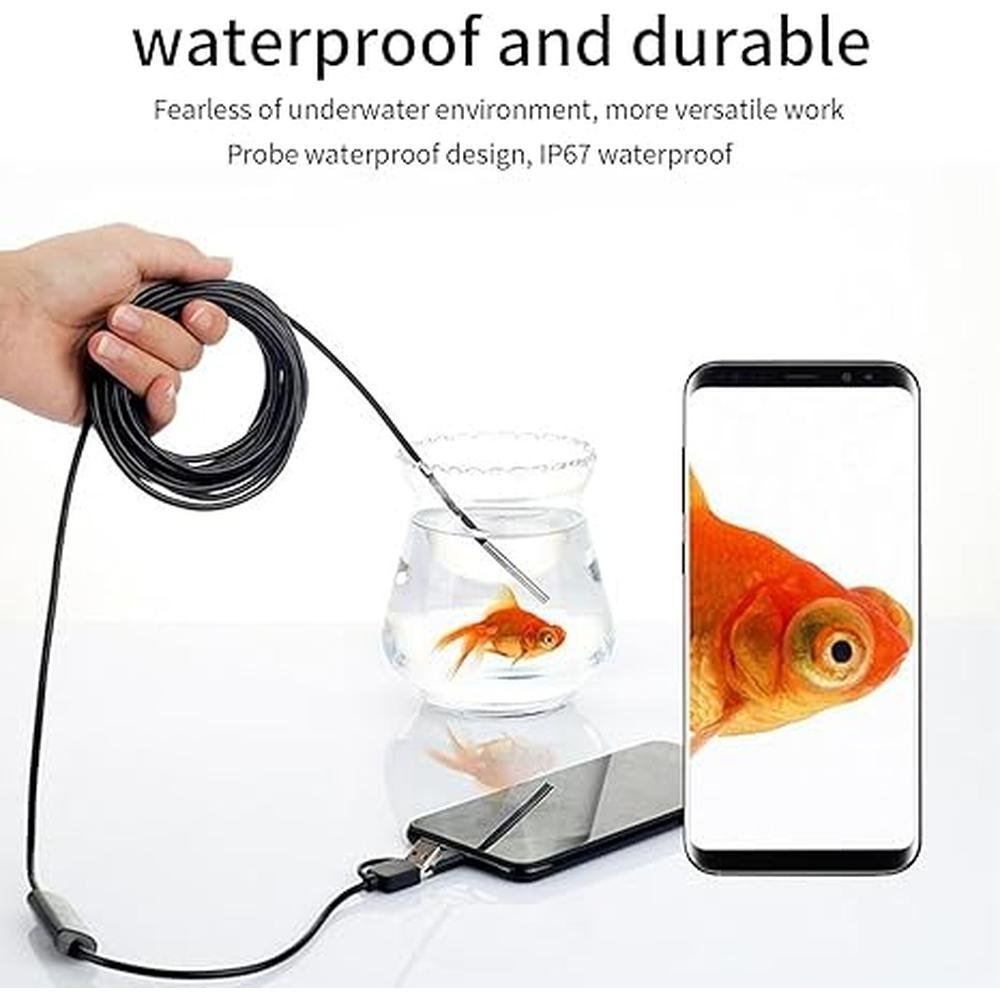 Camera Endoscope: Industrial Borescope with 6 LED Lights – In Use