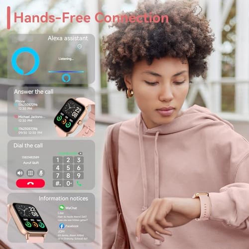 Watches Women: AEAC Smart Watch 1.8 HD – Side View