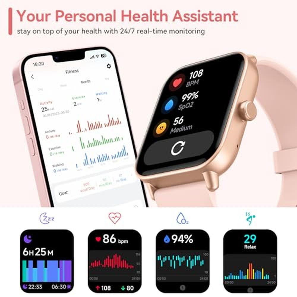 Watches Women: AEAC Smart Watch 1.8 HD – Close-up Detail