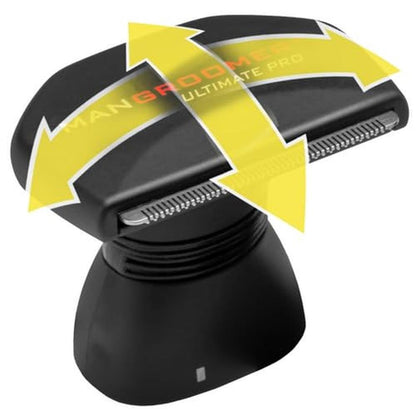 Blade Attachment: MANGROOMER Ultimate PRO Back Hair Shaver – Front View