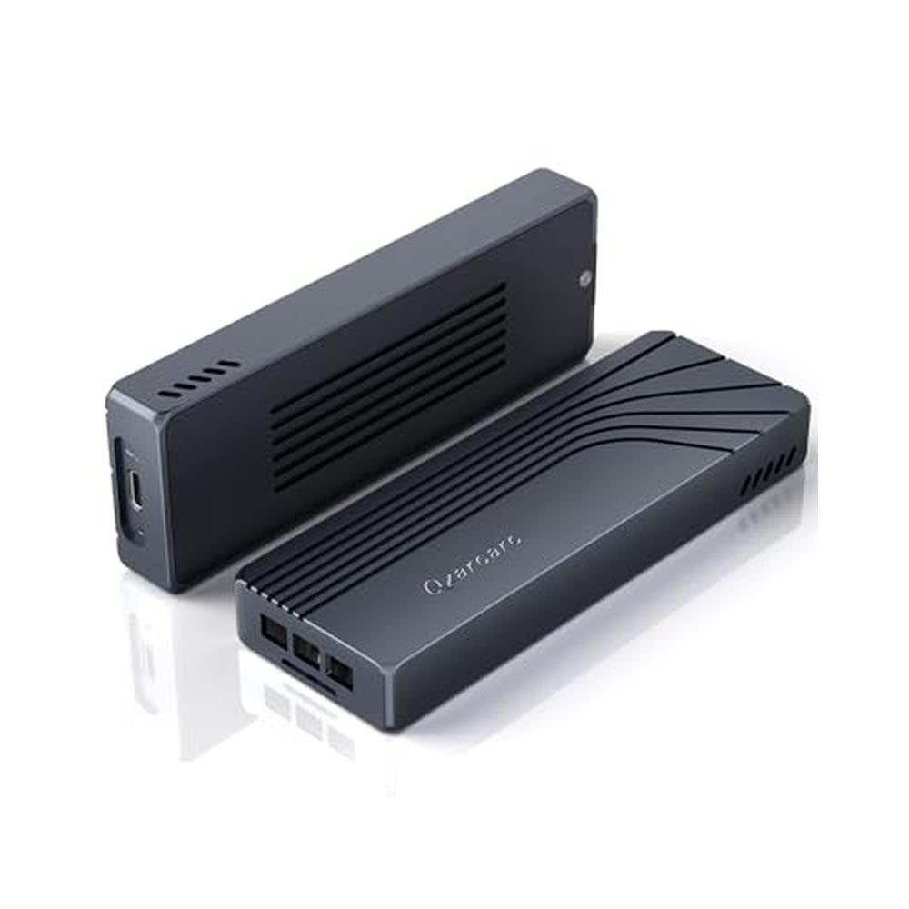 Enclosure Thunderbolt 4: Premium NVMe M.2 SSD Enclosure – Front View