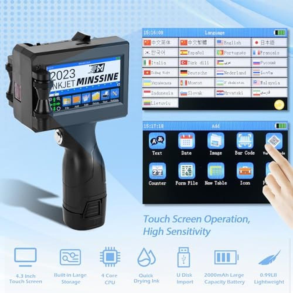 Handheld Printer: MS-Z10 Portable Handheld Printer Gun for – In Use