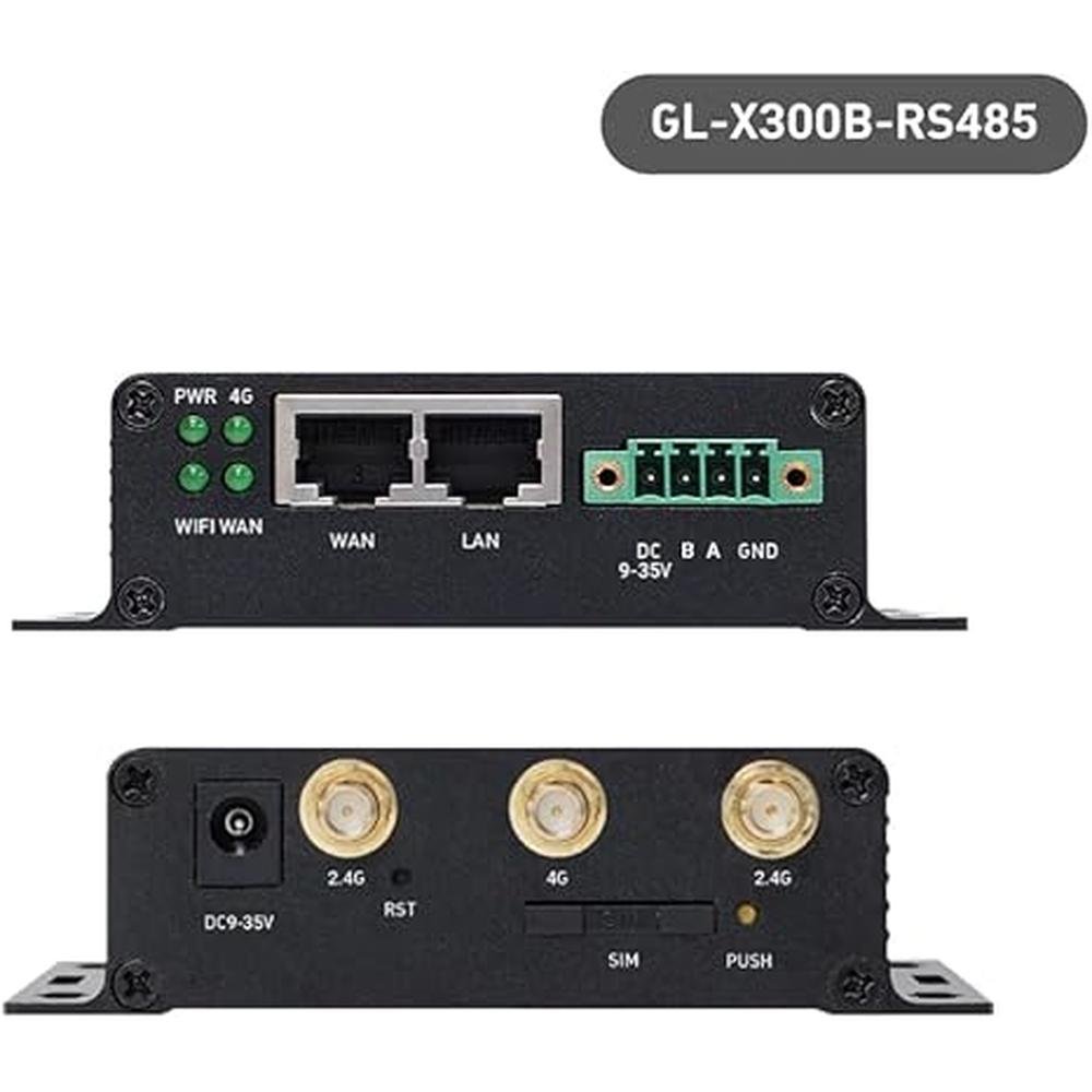 GL-X300B Collie: 4G LTE VPN Industrial Wireless Gateway – Side View