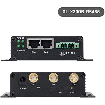 GL-X300B Collie: 4G LTE VPN Industrial Wireless Gateway – Side View