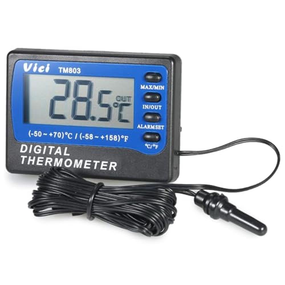 Digital Alarm Thermometer: JUNLIXN VICI TM803 High-Accuracy – Front View