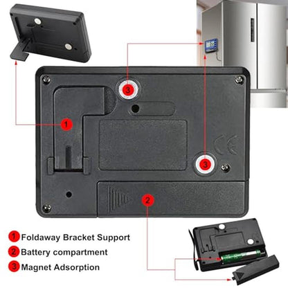 Digital Alarm Thermometer: JUNLIXN VICI TM803 High-Accuracy – Close-up Detail
