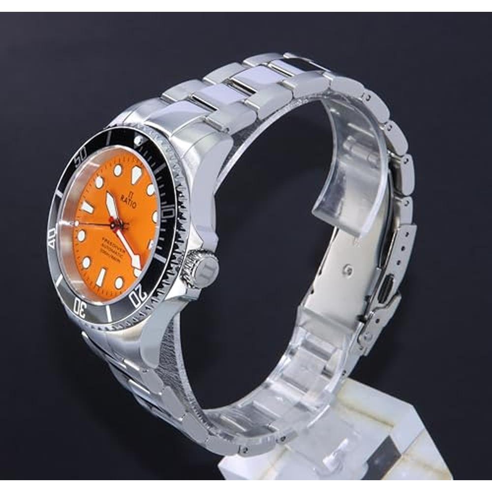 RATIO FreeDiver Sapphire Crystal Diver Watch Japanese – Close-up Detail