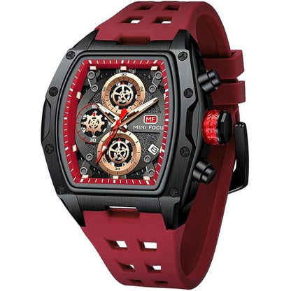 Watches Men: Luxury Men's Watches Chronograph Waterproof – Front View