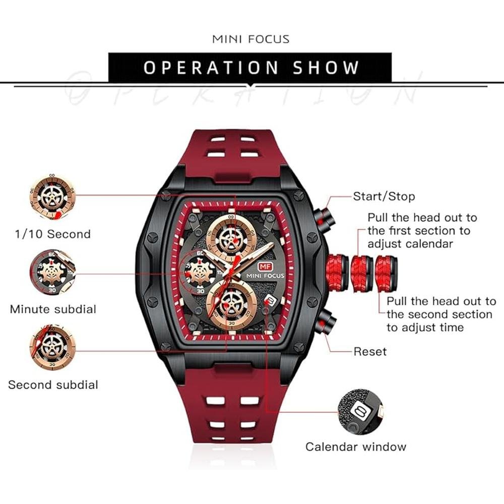 Watches Men: Luxury Men's Watches Chronograph Waterproof – Packaging
