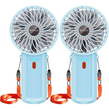 Fan Portable: 2-Pack Portable Handheld Fan Mini Hand-Held – Front View