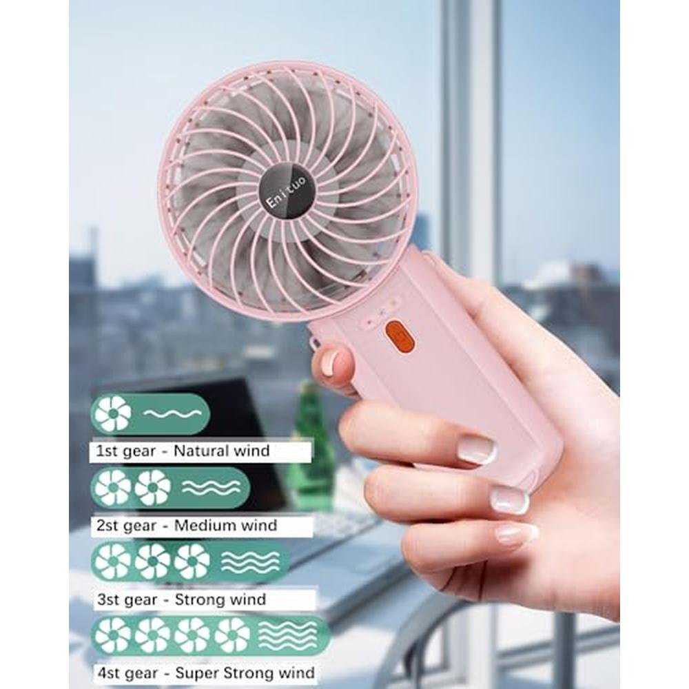 Fan Portable: 2-Pack Portable Handheld Fan Mini Hand-Held – Side View
