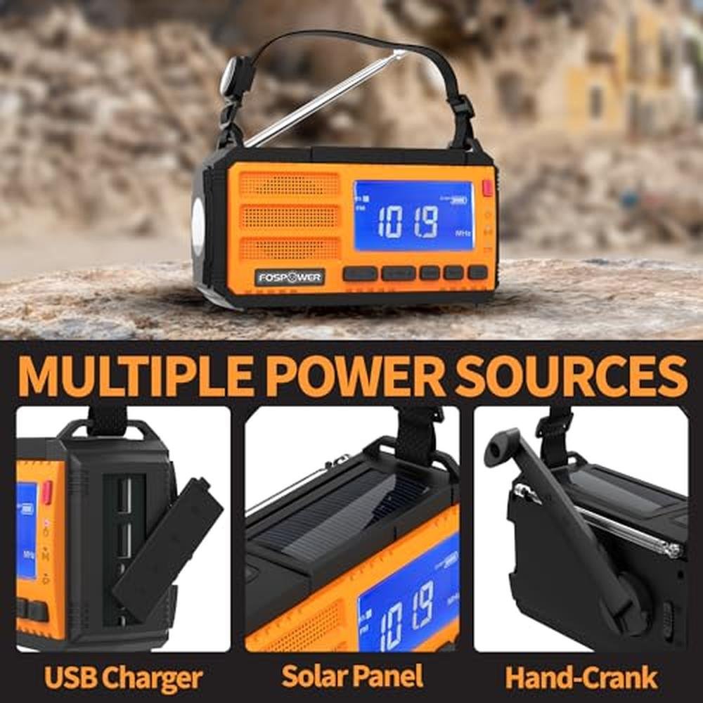 FosPower Emergency Weather Radio – In Use