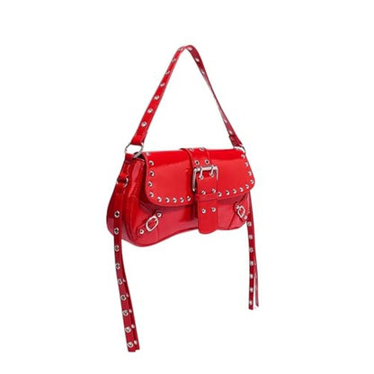 Verdusa Women's Shoulder Bag: Y2K Goth Trendy Studded Punk – Close-up Detail