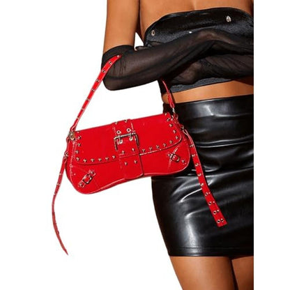 Verdusa Women's Shoulder Bag: Y2K Goth Trendy Studded Punk – Packaging