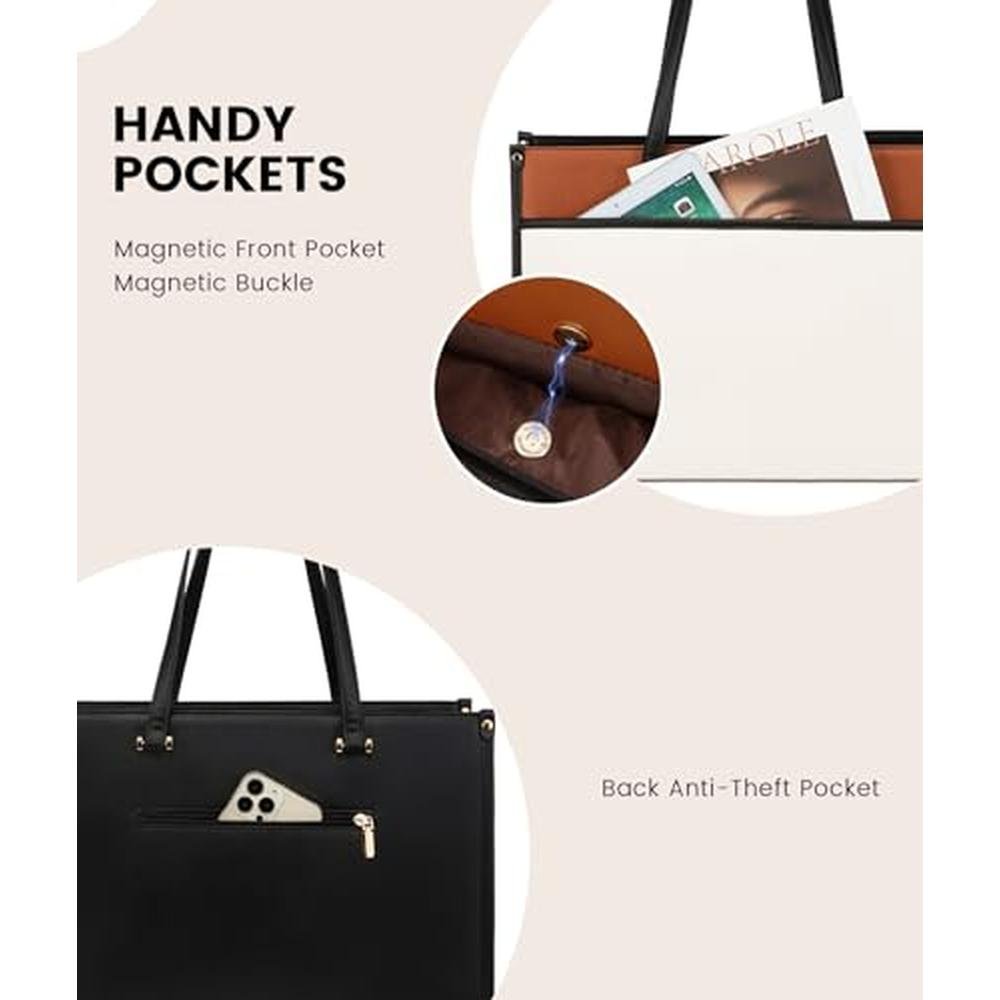Laptop Bag for Women: LOVEVOOK 15.6 Inch Laptop Tote Purse – In Use