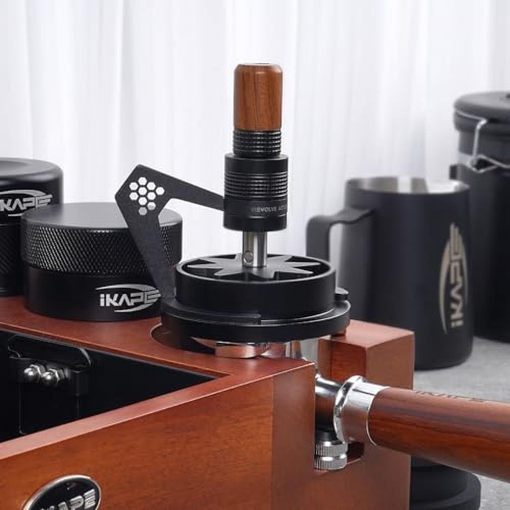 Premium 8-Needle Espresso Stirrer Tool for Baristas – In Use
