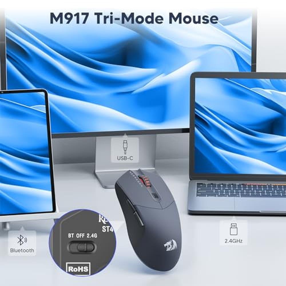 Redragon Wireless Gaming Mouse – Side View