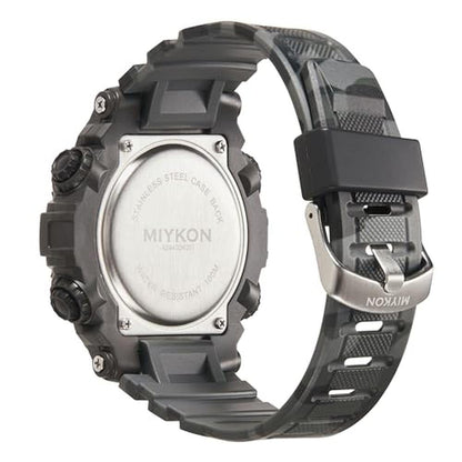 Military Watches: Miykon Black Tactical Digital Men's – Side View