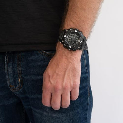 Military Watches: Miykon Black Tactical Digital Men's – In Use