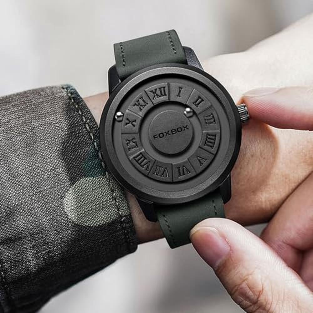 Weicam Unisex Watches: Roman Numerals Magnetic Levitation – Side View