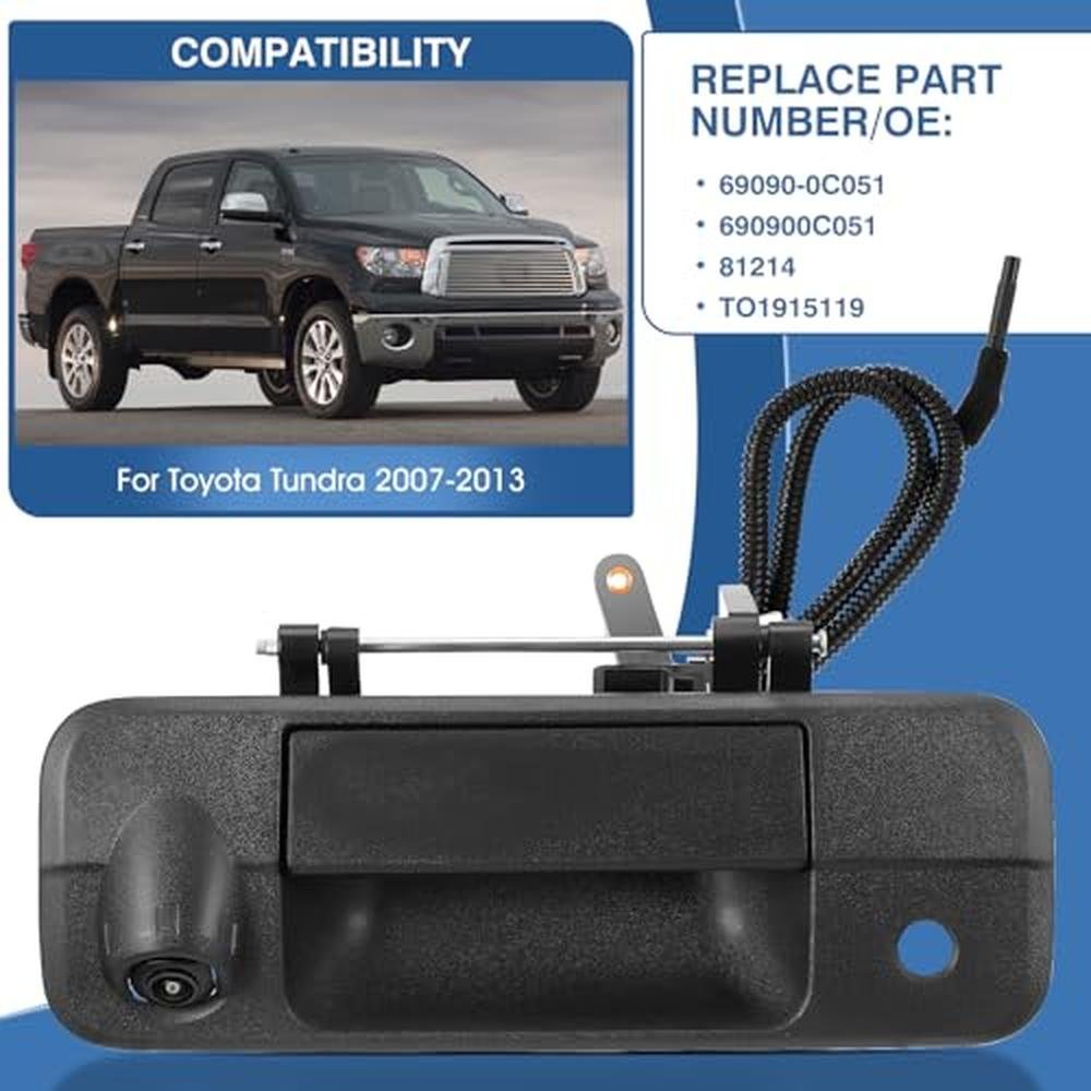 Tailgate Camera: ACAUTO Tailgate Handle Backup Camera Fit – Side View