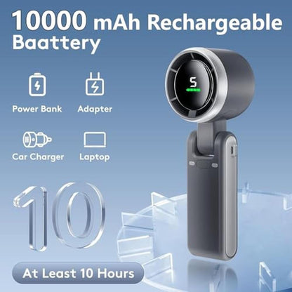 Fan Speed: Portable Handheld Mini Fan 50000RPM 5-Speed – Close-up Detail