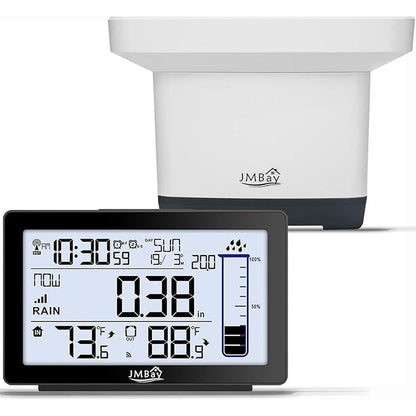 Rain Gauge: Wireless Outdoor Digital Rain Gauge with – Front View