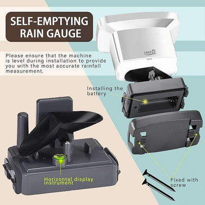 Rain Gauge: Wireless Outdoor Digital Rain Gauge with – In Use